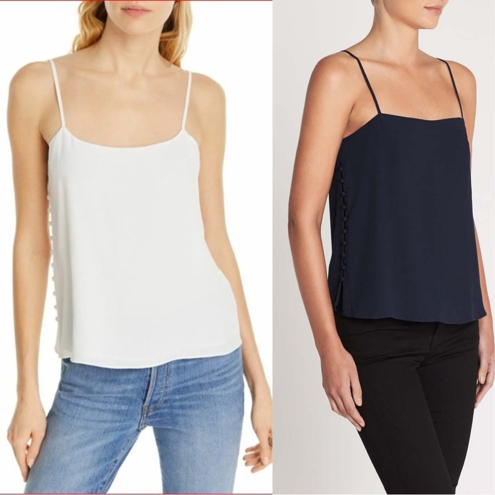 BUNDLE Joie Abdi Camisole in navy and white